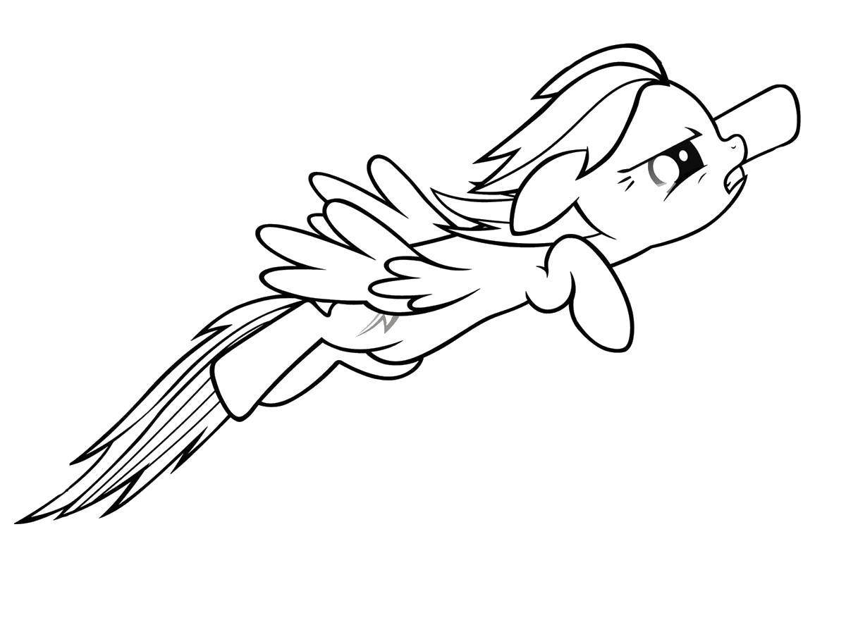 Раскраска Пони из  my little pony  Скачать Персонаж из мультфильма,  My little pony .  Распечатать ,Персонаж из мультфильма,