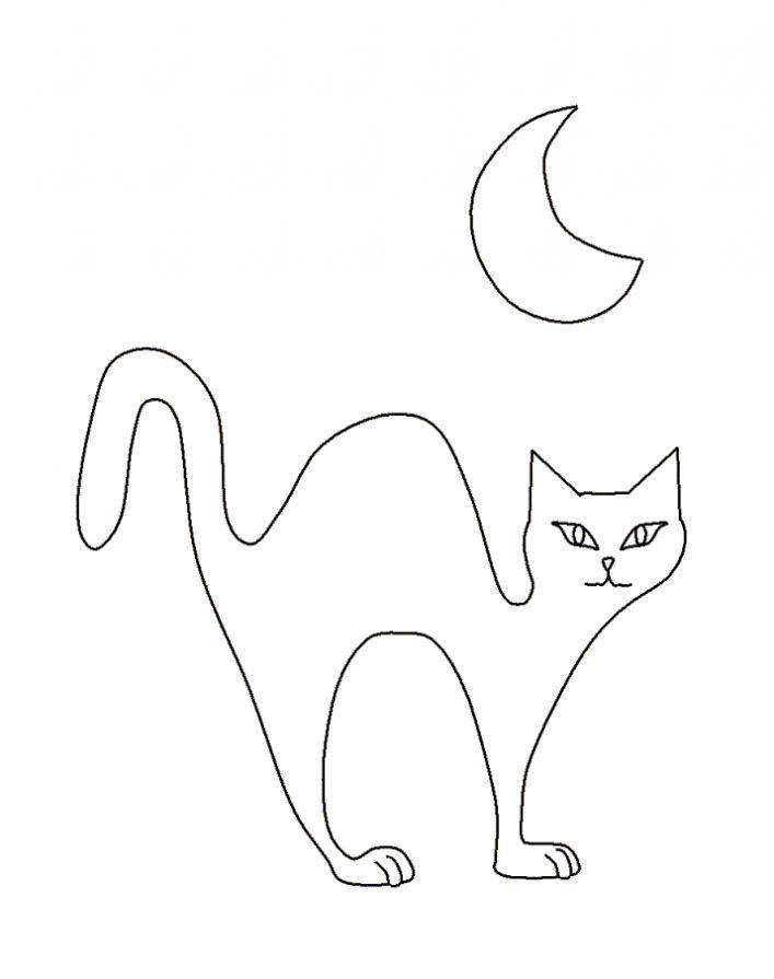 Раскраска Рисунок кота Скачать .  Распечатать ,домашние животные,