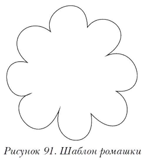 Раскраска Шаблон ромашки Скачать шаблон, ромашка, лепестки.  Распечатать ,раскраски,