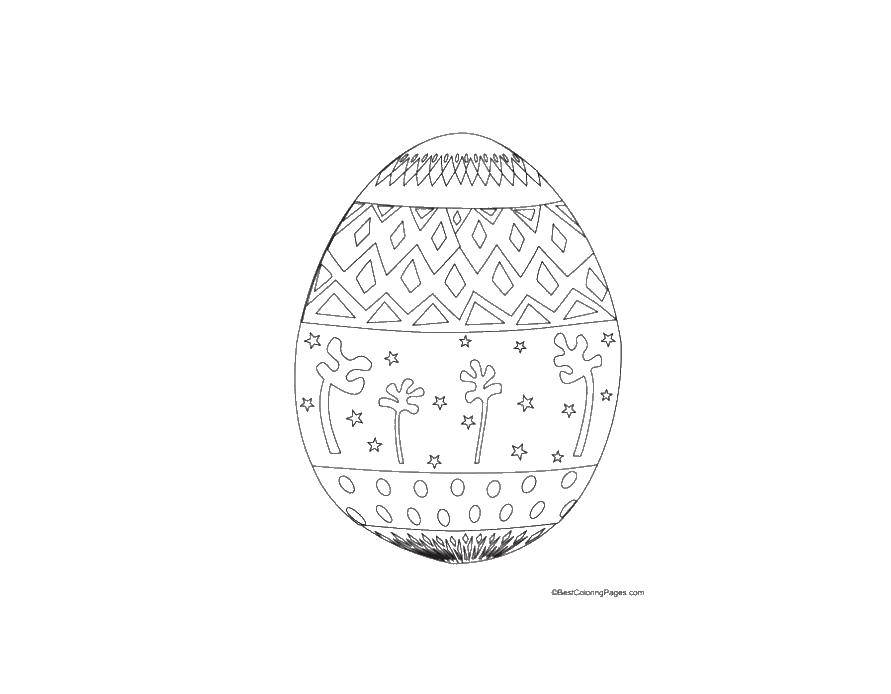 Раскраска Пасхальные яица Скачать яица, рисунки.  Распечатать ,раскраски пасха,