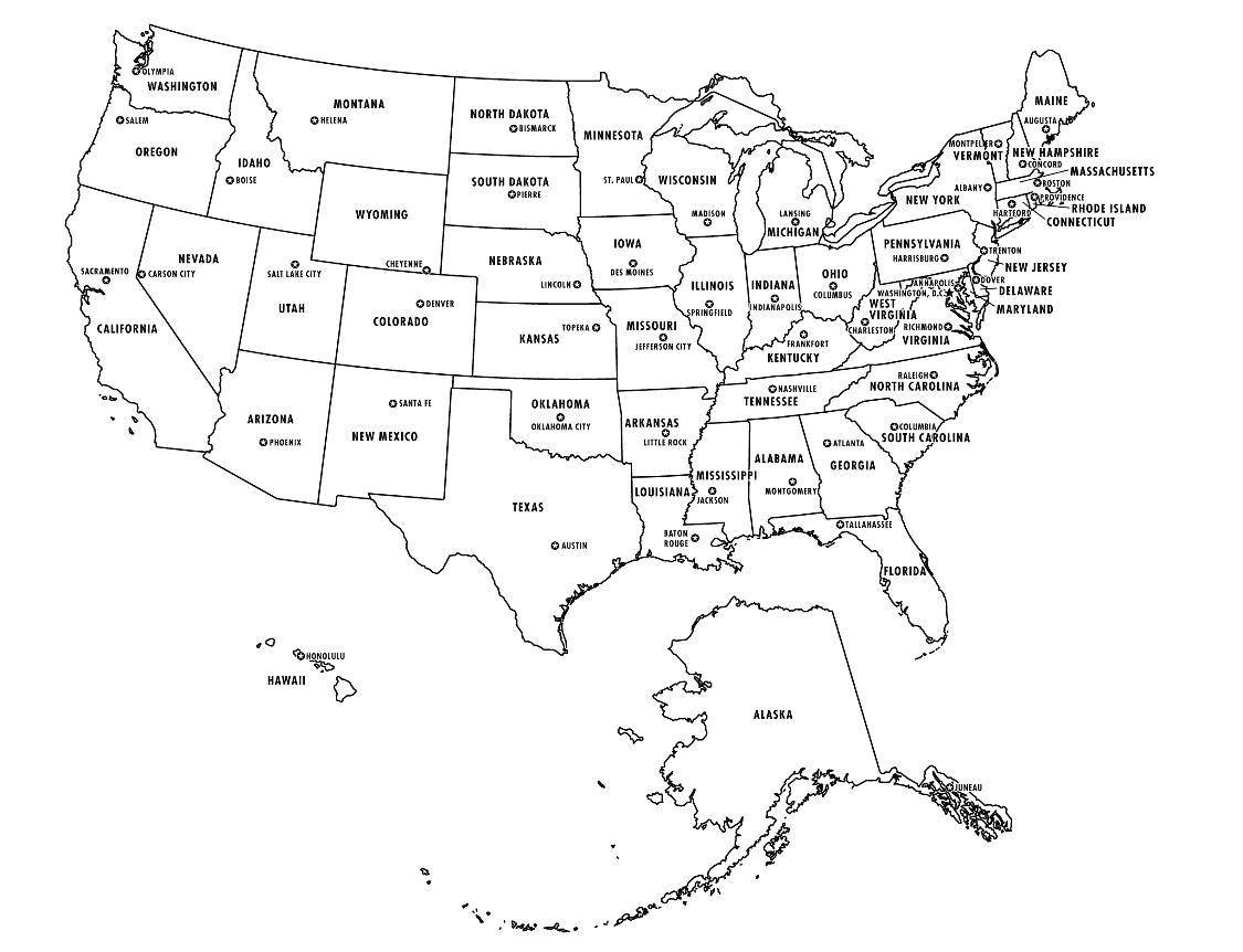 Раскраска Карта сша Скачать Карта, мир, США.  Распечатать ,США,