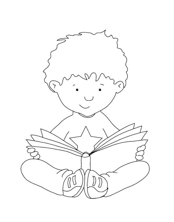 Раскраска Интересная книжка Скачать ,книга,.  Распечатать 