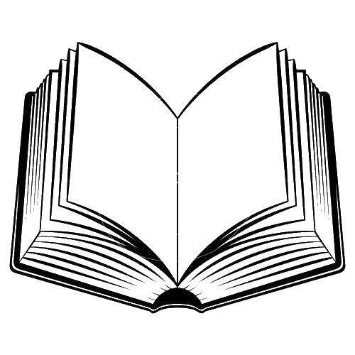 Название: Раскраска Толстая книга. Категория: книга. Теги: книга.