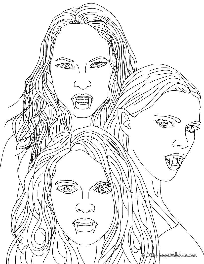 Название: Раскраска Вампирши. Категория: вампиры. Теги: Хэллоуин, вампир, Дракула.