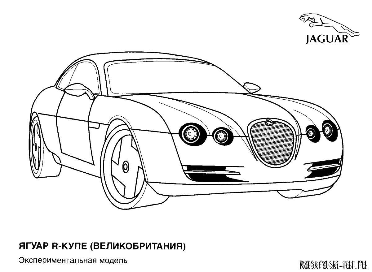 Название: Раскраска Ягуар. Категория: машины. Теги: машины, ягуар.
