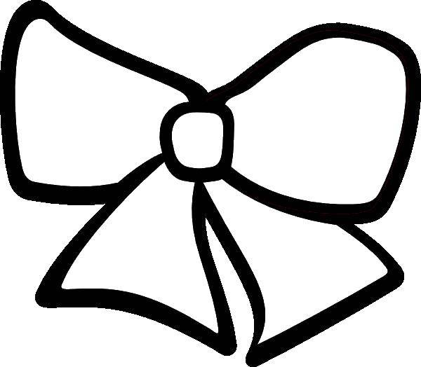 Название: Раскраска Простой бантик. Категория: бантики. Теги: бантики, банты.