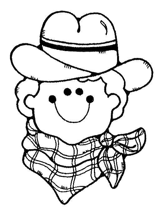 Название: Раскраска мальчик кавбой. Категория: ферма. Теги: ферма, кавбой, фермер.