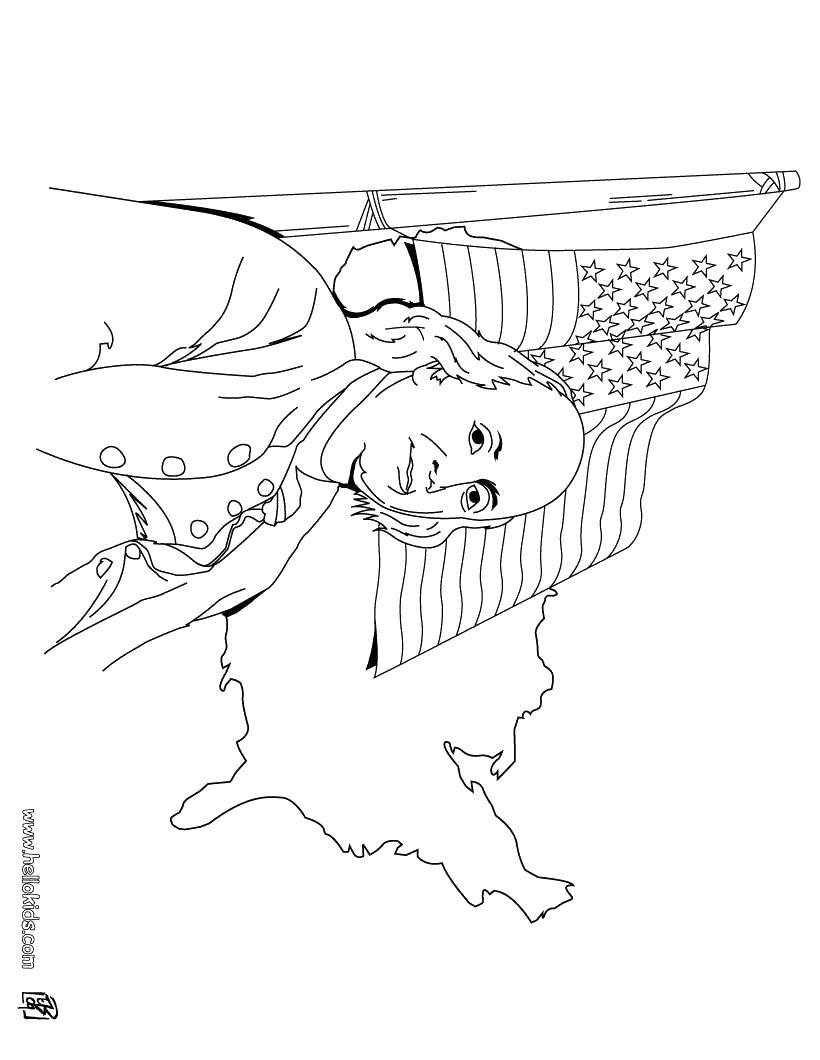Раскраска США Скачать .  Распечатать 