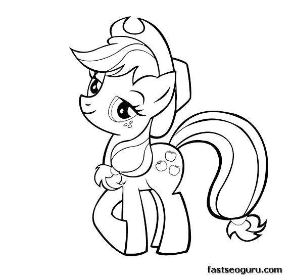 Раскраска Ковбой, пони Скачать ,Пони, My little pony ,.  Распечатать 