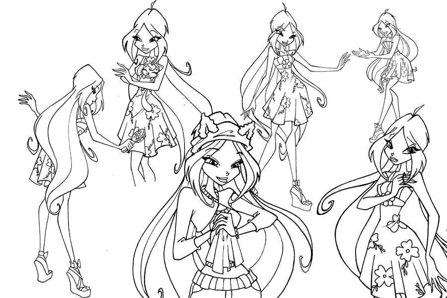 Название: Раскраска Блум из мультфильма winx. Категория: Персонаж из мультфильма. Теги: Персонаж из мультфильма, Winx.