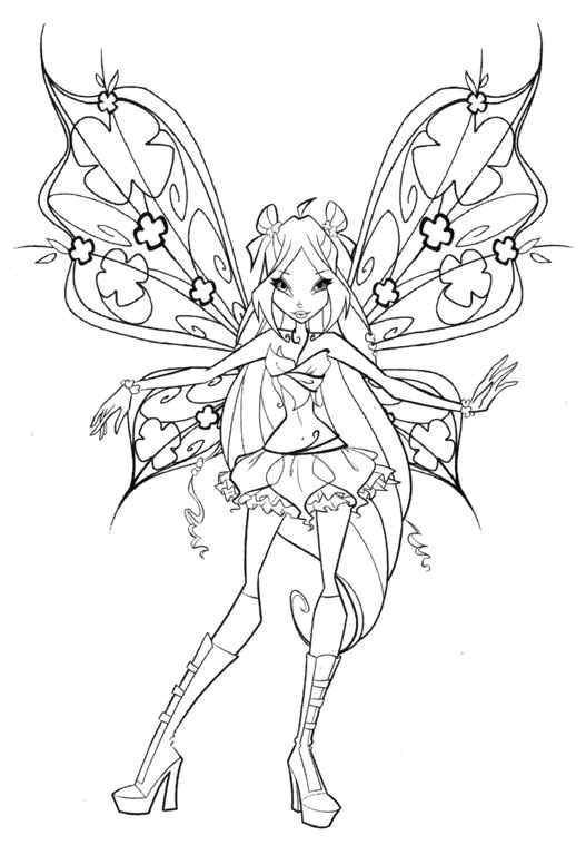 Название: Раскраска Блум из мультфильма winx. Категория: Персонаж из мультфильма. Теги: Персонаж из мультфильма, Winx.