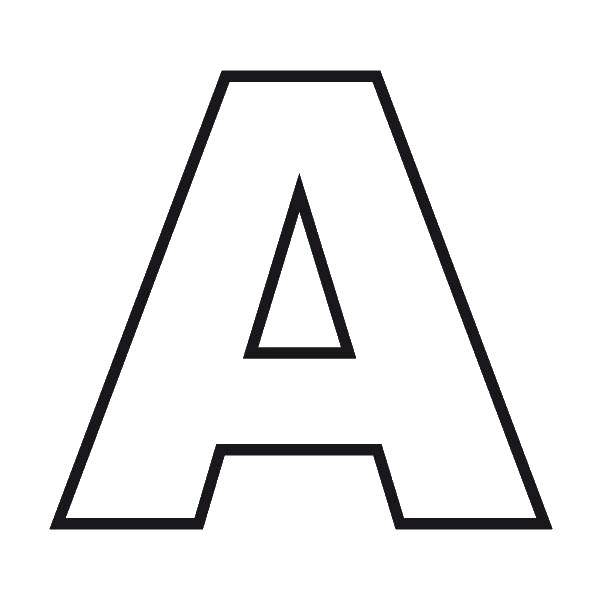 Название: Раскраска Буква а. Категория: Буквы. Теги: буквы, языки, А.