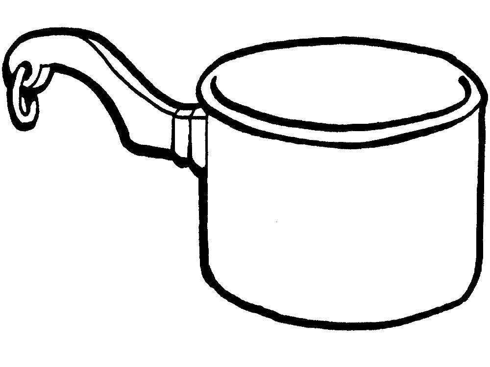 Раскраска Ковш Скачать ,ковш,.  Распечатать 