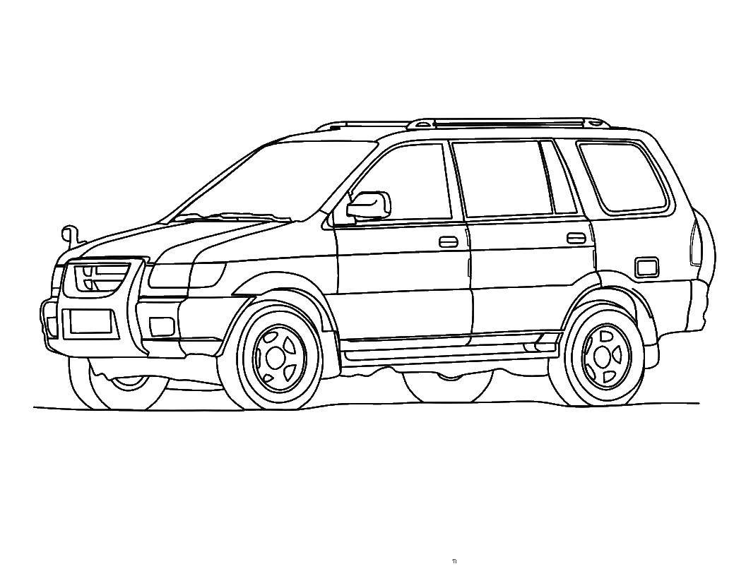 Название: Раскраска Автомобиль. Категория: Машины. Теги: автомобиль, машина.