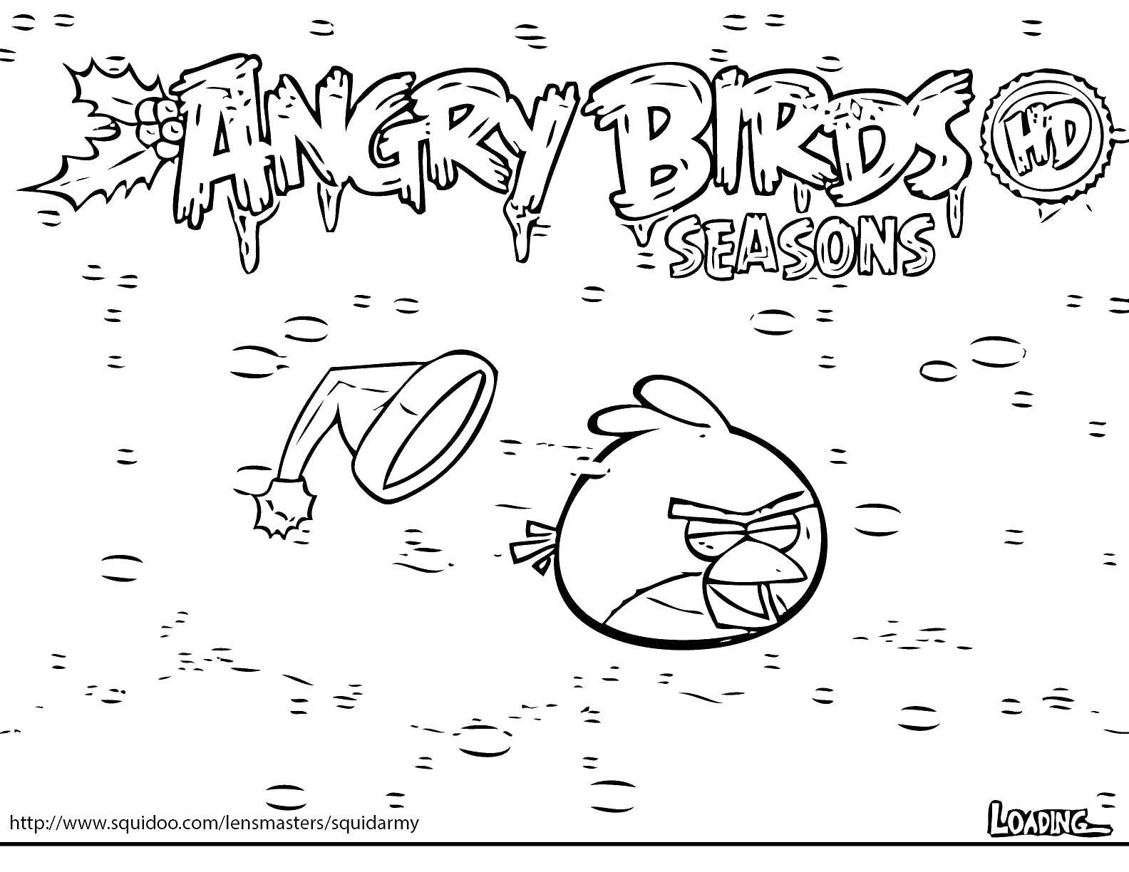 Раскраска Angry birds Скачать ,птички, птицы, игры,angry birds,.  Распечатать 