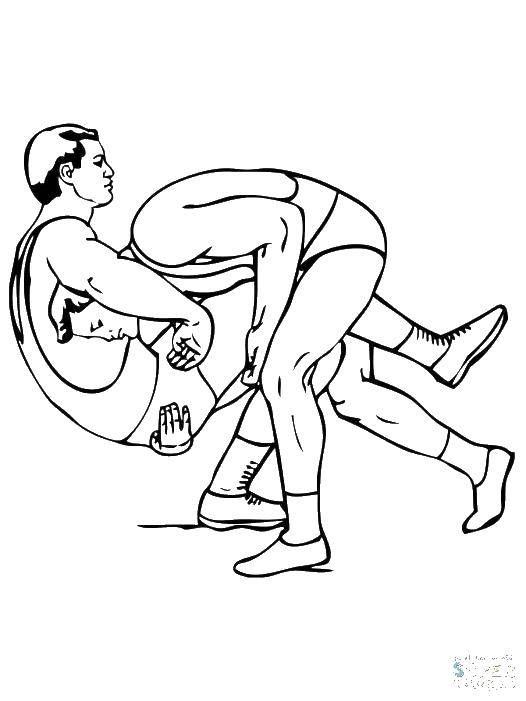 Раскраска спорт Скачать .  Распечатать 