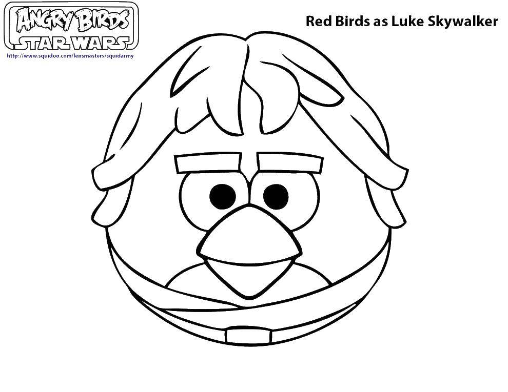 Раскраска Энгри бердс властелин колец Скачать ,angry birds, птицы, властелин колец,.  Распечатать 