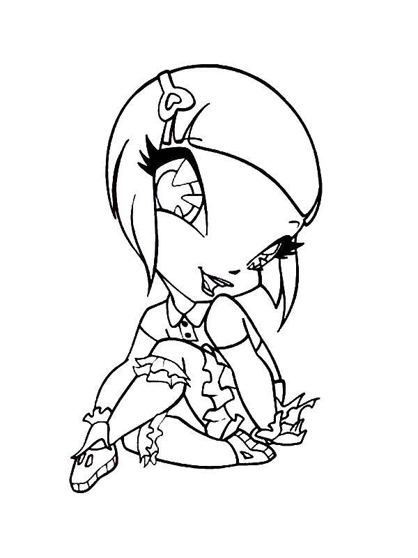 Раскраска Фея из мультфильма winx Скачать ,Персонаж из мультфильма, Winx,.  Распечатать 
