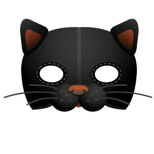 Название: Раскраска Кошка. Категория: Маски. Теги: кошка.