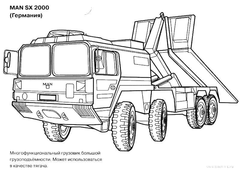 Раскраска Ман Скачать ,ман, машина,.  Распечатать 