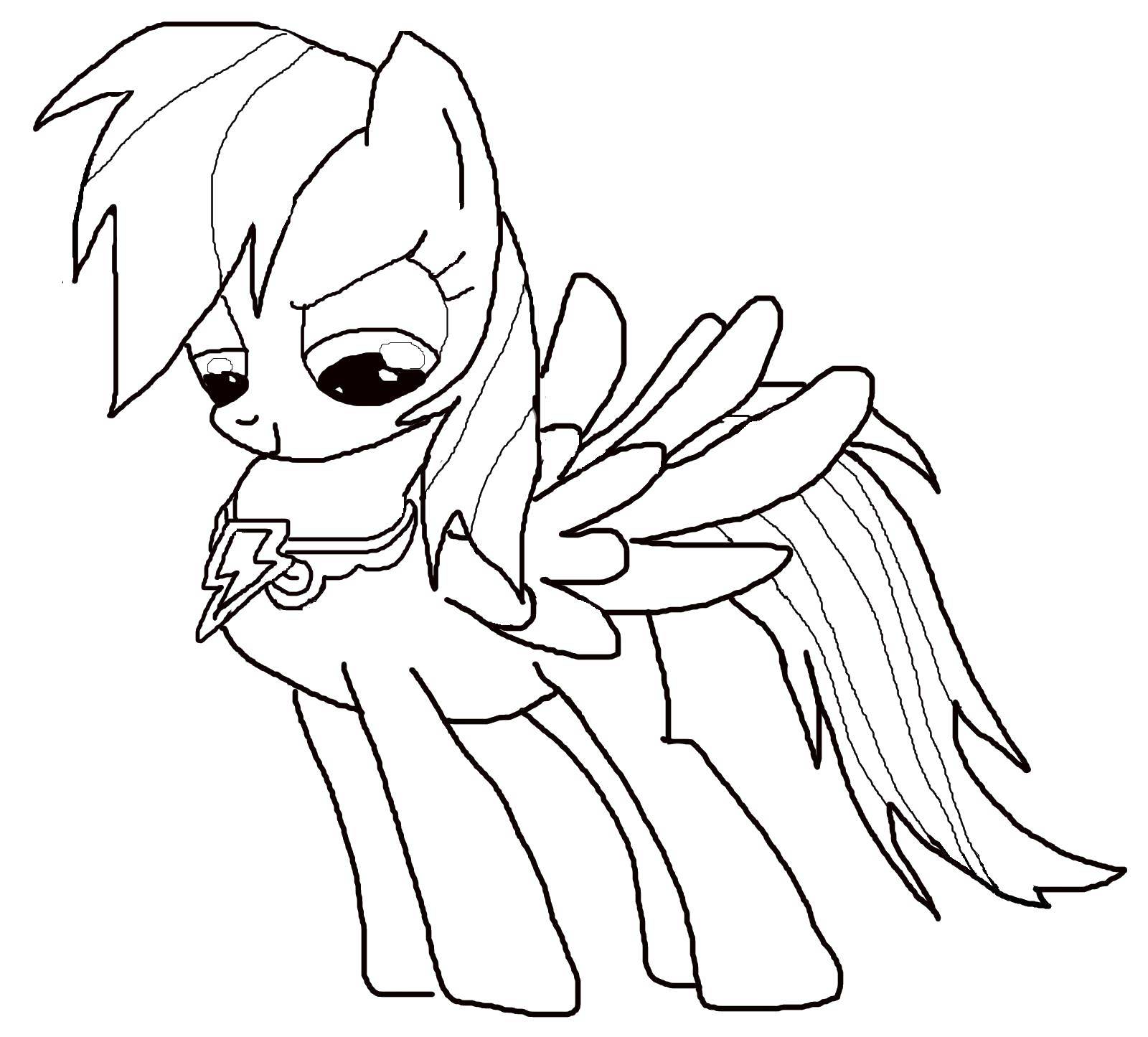 Раскраска Пони из my little pony Скачать ,Пони, "My little pony",.  Распечатать 