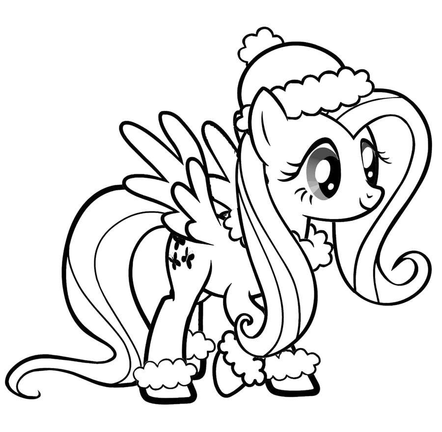 Раскраска Милая поняшка Скачать ,Пони, "My little pony",.  Распечатать 