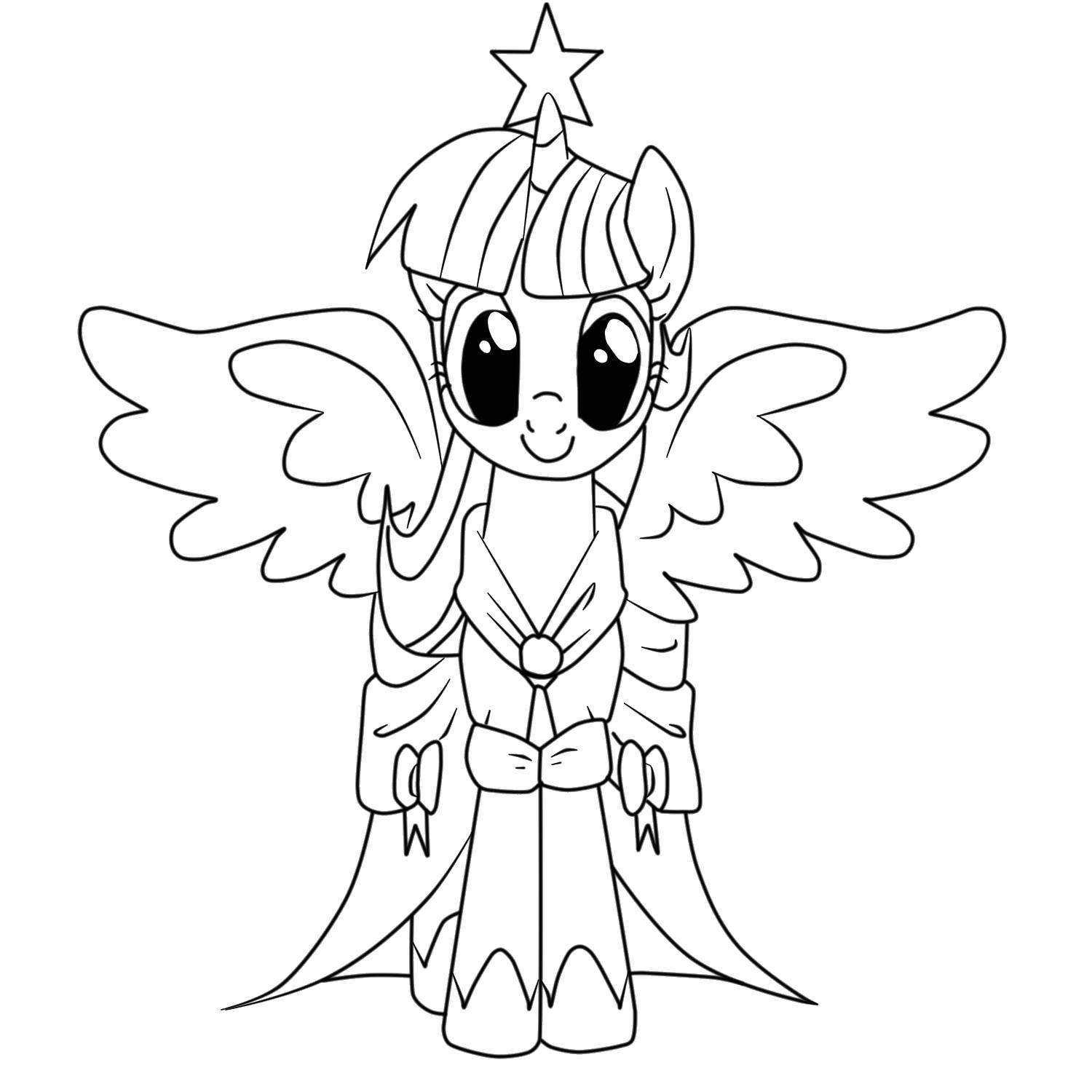 Раскраска Поняшка Скачать ,Пони, "My little pony",.  Распечатать 