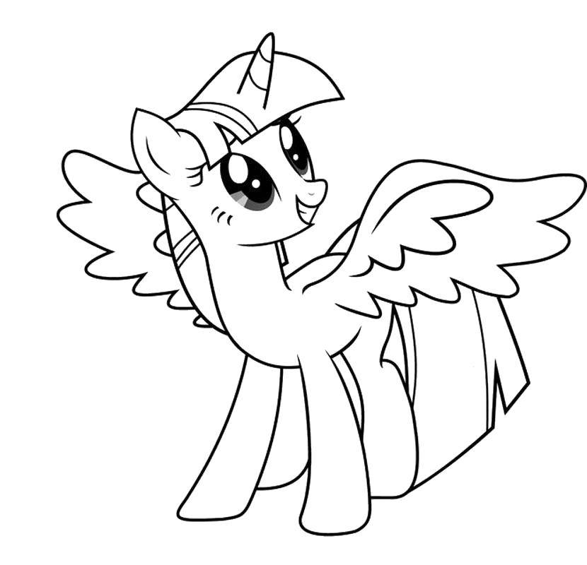 Название: Раскраска Пони из my little pony. Категория: Пони. Теги: Пони, "My little pony".