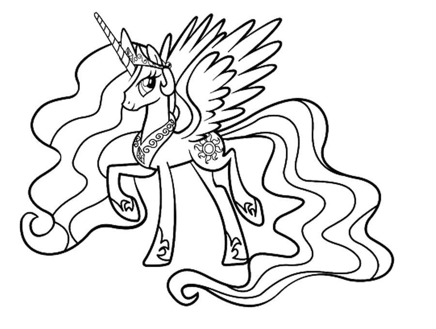 Название: Раскраска Шикарная пони. Категория: Пони. Теги: Пони, "My little pony".