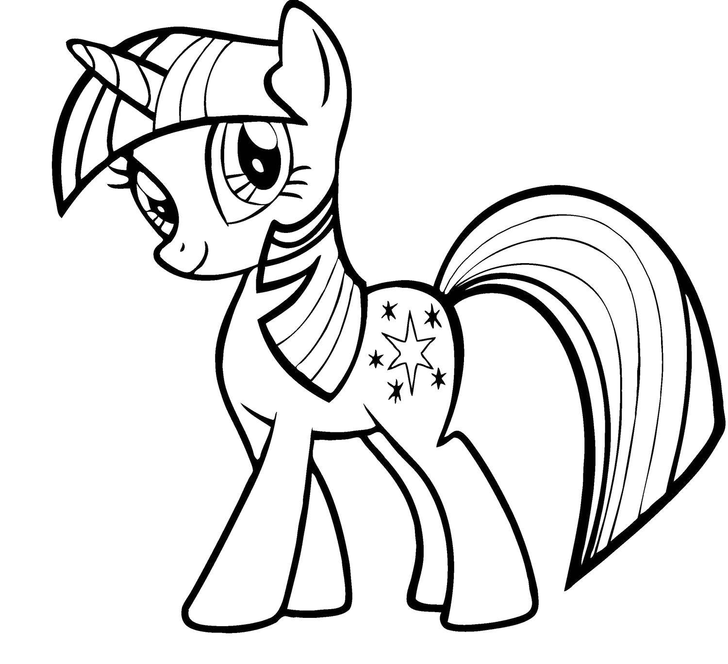 Раскраска Пони Скачать ,Пони, "My little pony",.  Распечатать 