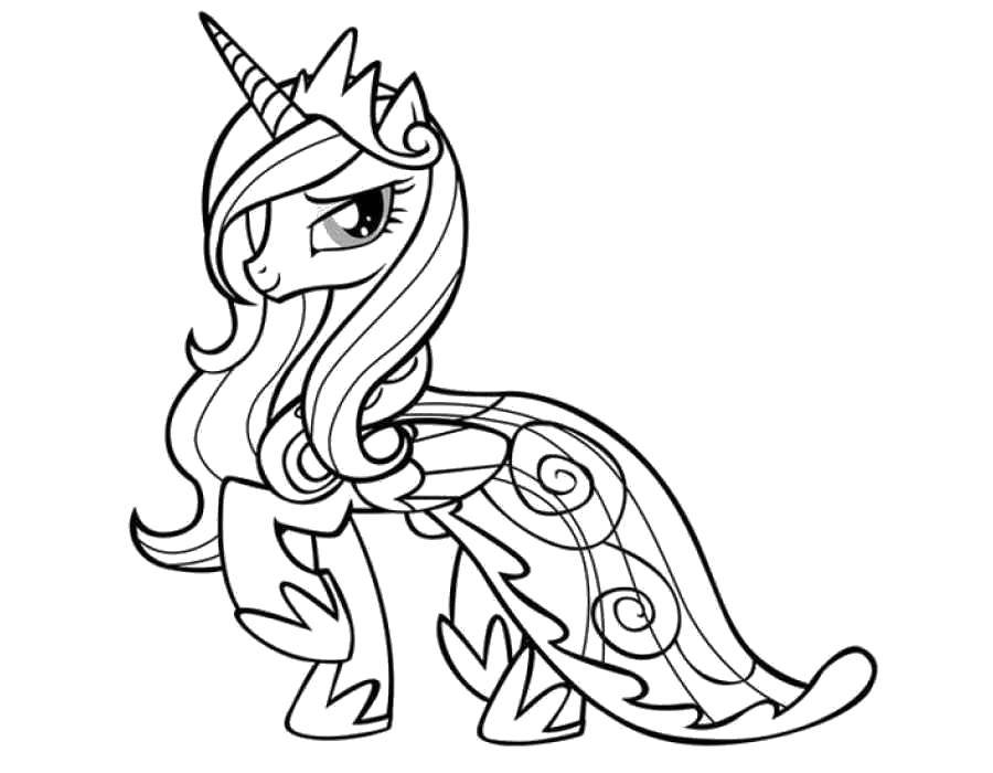 Раскраска Изящная пони Скачать ,Пони, "My little pony",.  Распечатать 