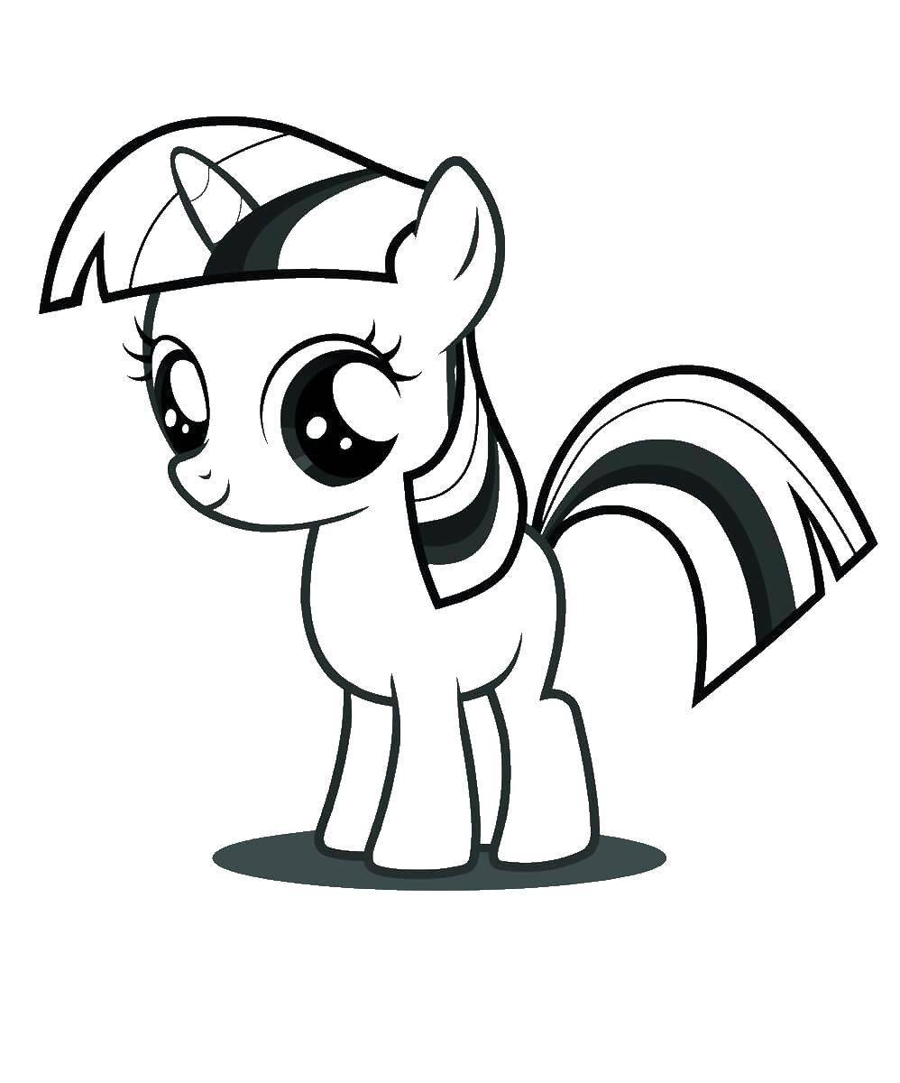 Раскраска Маленький пони Скачать ,Пони, "My little pony",.  Распечатать 