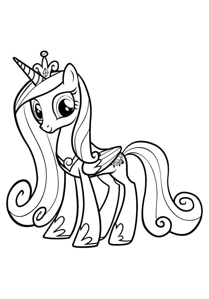 Раскраска Пони из my little pony Скачать ,Пони, "My little pony",.  Распечатать 