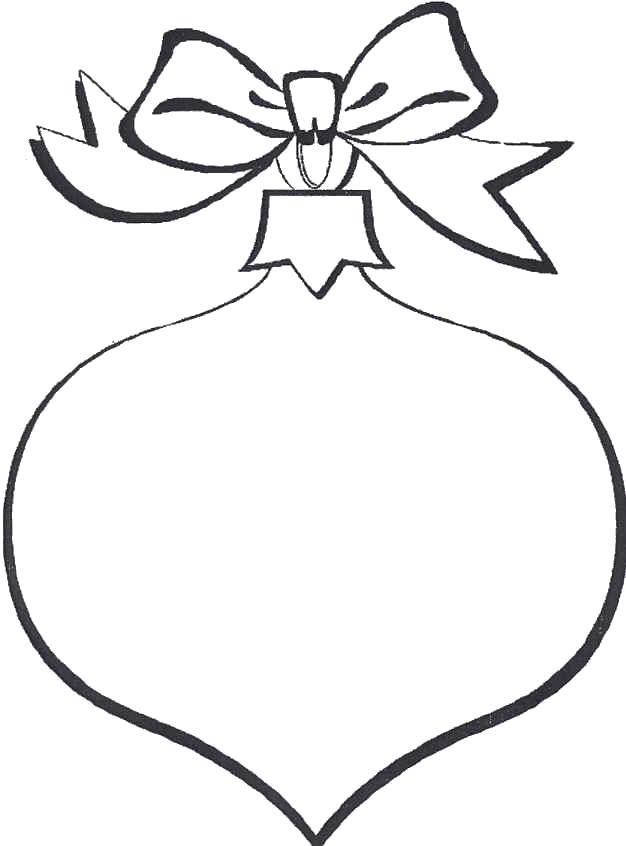 Раскраска Новогодняя игрушка Скачать ,Новый Год, Новогодняя игрушка,.  Распечатать 