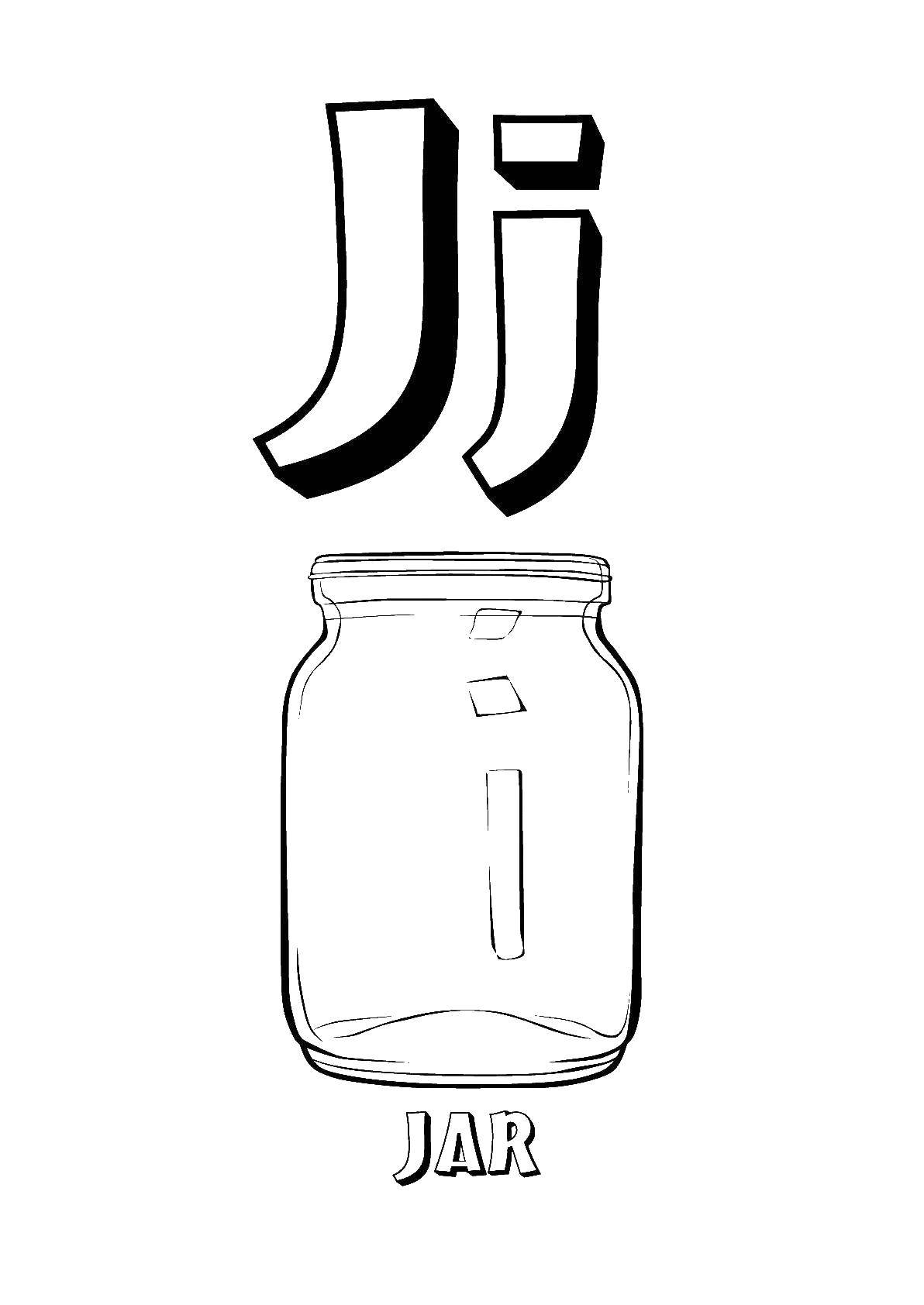 Название: Раскраска Учим английский алфавит. Категория: английские слова. Теги: Алфавит, буквы, слова.