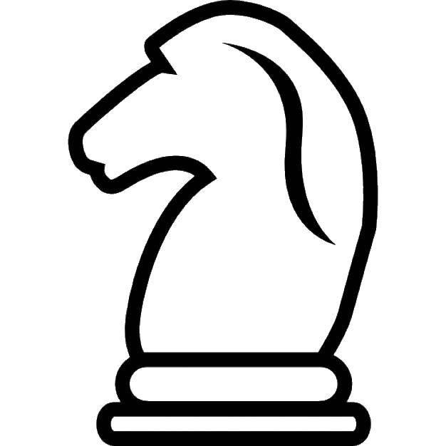 Название: Раскраска Контур коня. Категория: контуры лошади. Теги: Контур, лошадь.