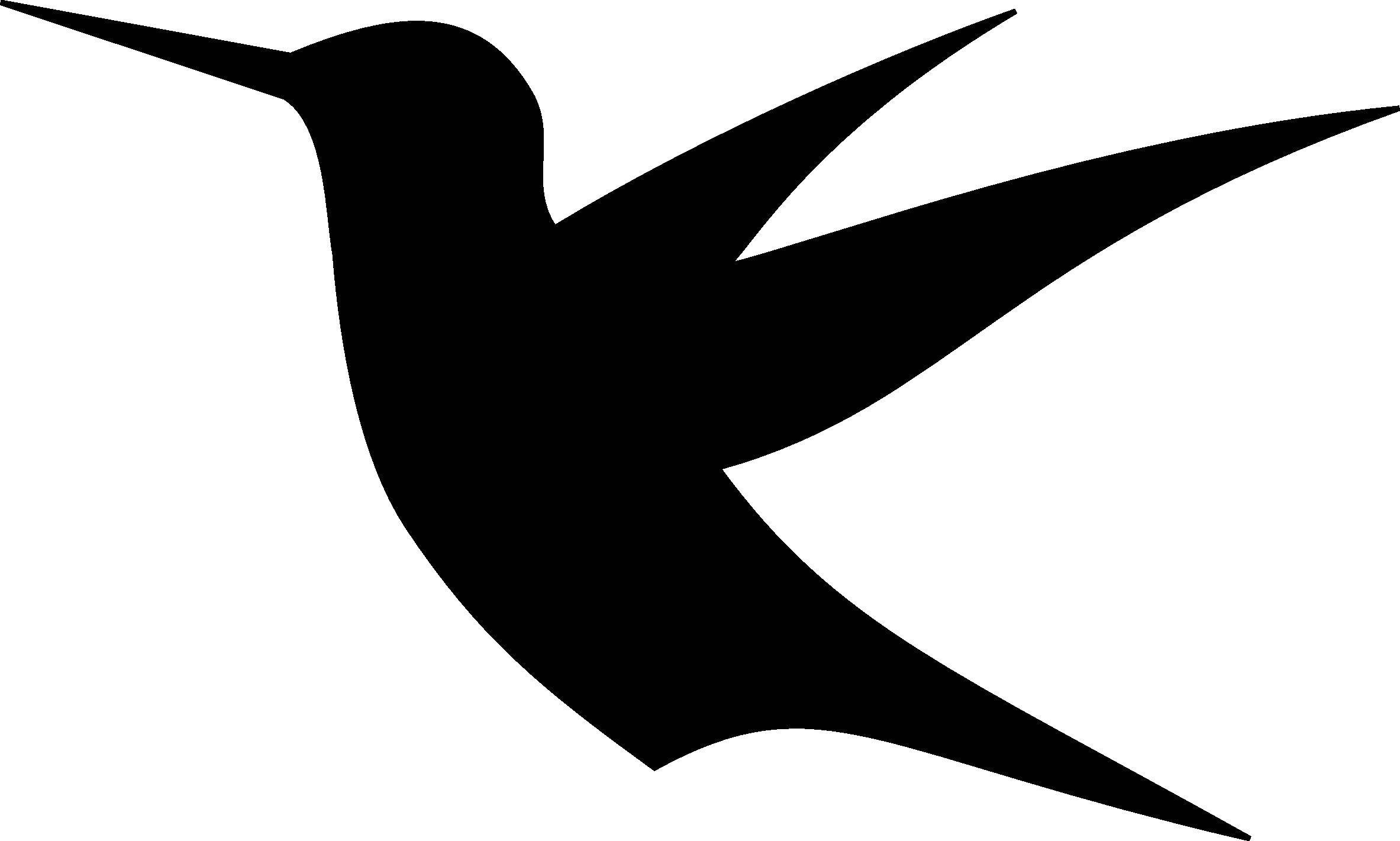Название: Раскраска Силуэт ласточки или колибри. Категория: Контуры птиц. Теги: ласточка.