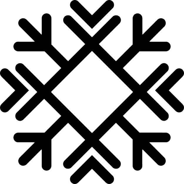 Название: Раскраска Снежинка. Категория: Контур снежинки. Теги: снежинка.