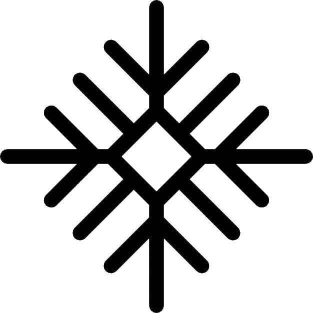 Название: Раскраска Снежинка. Категория: Контур снежинки. Теги: снежинка.