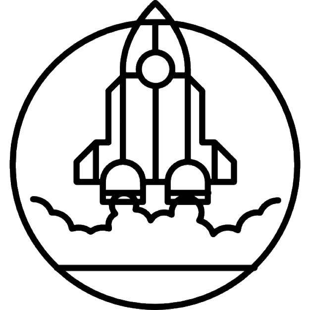 Название: Раскраска Ракету готовят к запуску в космос. Категория: Космос. Теги: Космос, ракета, звезды.