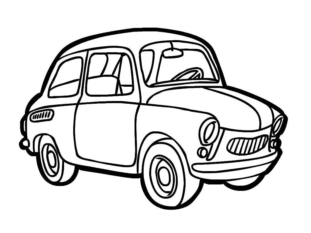 Название: Раскраска Автомобиль. Категория: транспорт. Теги: Транспорт, машина.