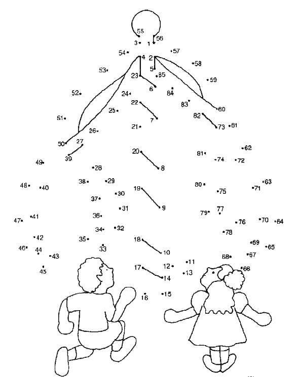 Раскраска Нарисуй по цифрам Скачать ,Образец, цифры,.  Распечатать 