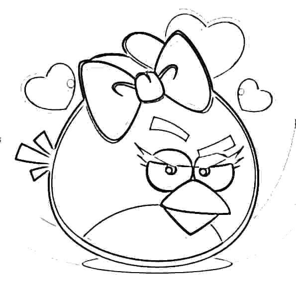 Название: Раскраска Птичка из angry birds . Категория: angry birds. Теги: Игры, Angry Birds .