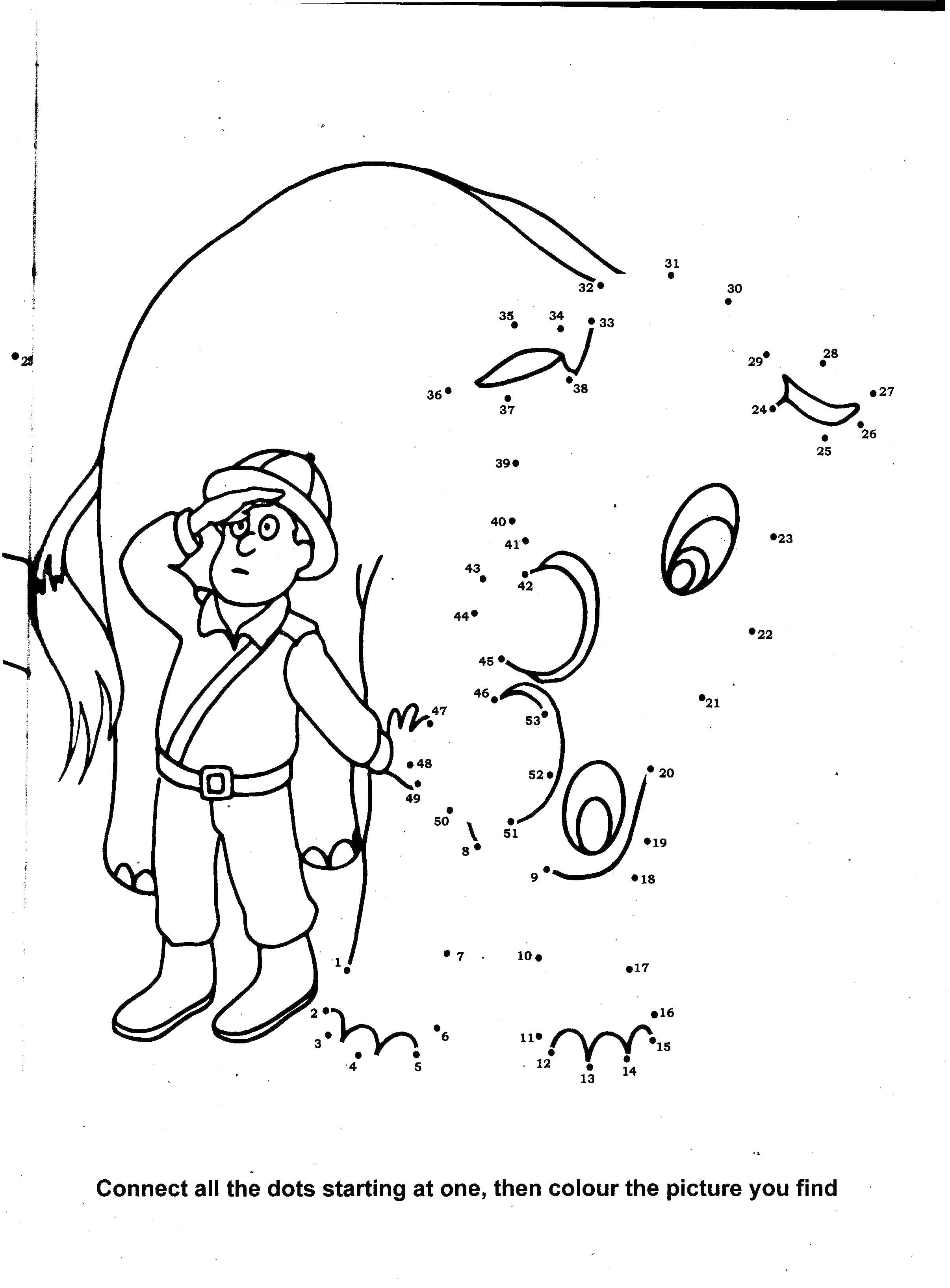Раскраска Дорисуй по точкам Скачать ,дорисуй, образец,.  Распечатать 