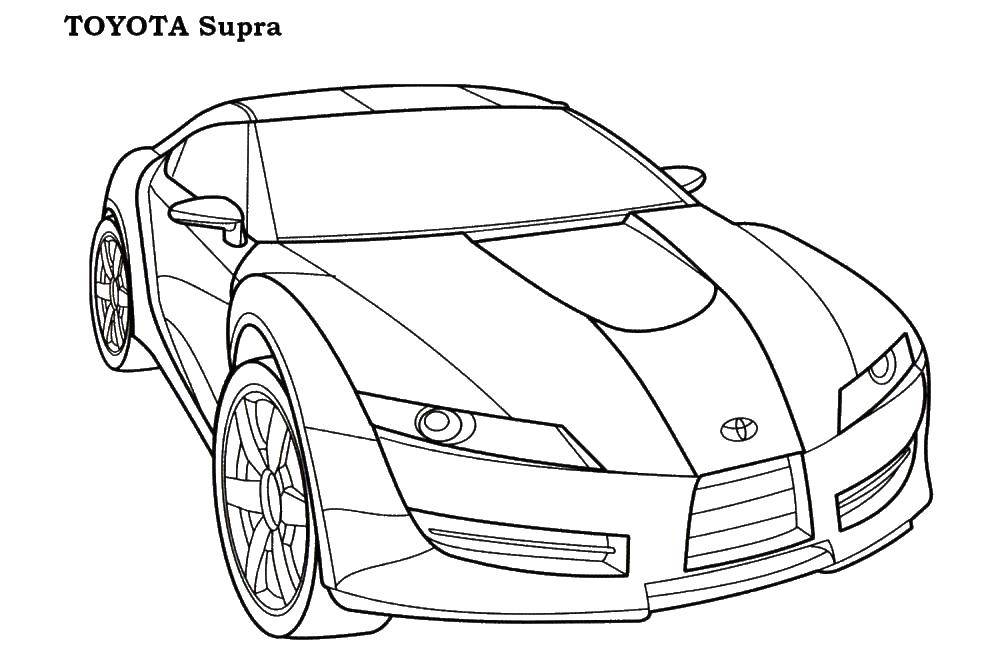 Название: Раскраска Toyota. Категория: машины. Теги: машина, toyota.