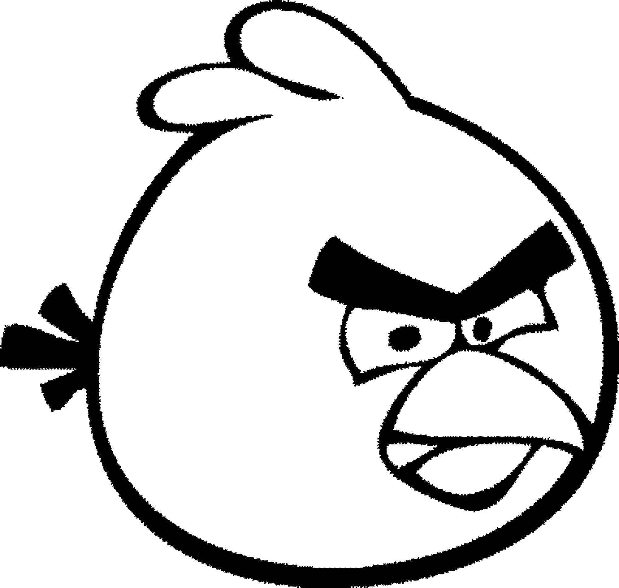 Название: Раскраска Птичка из angry birds . Категория: angry birds. Теги: Игры, Angry Birds .