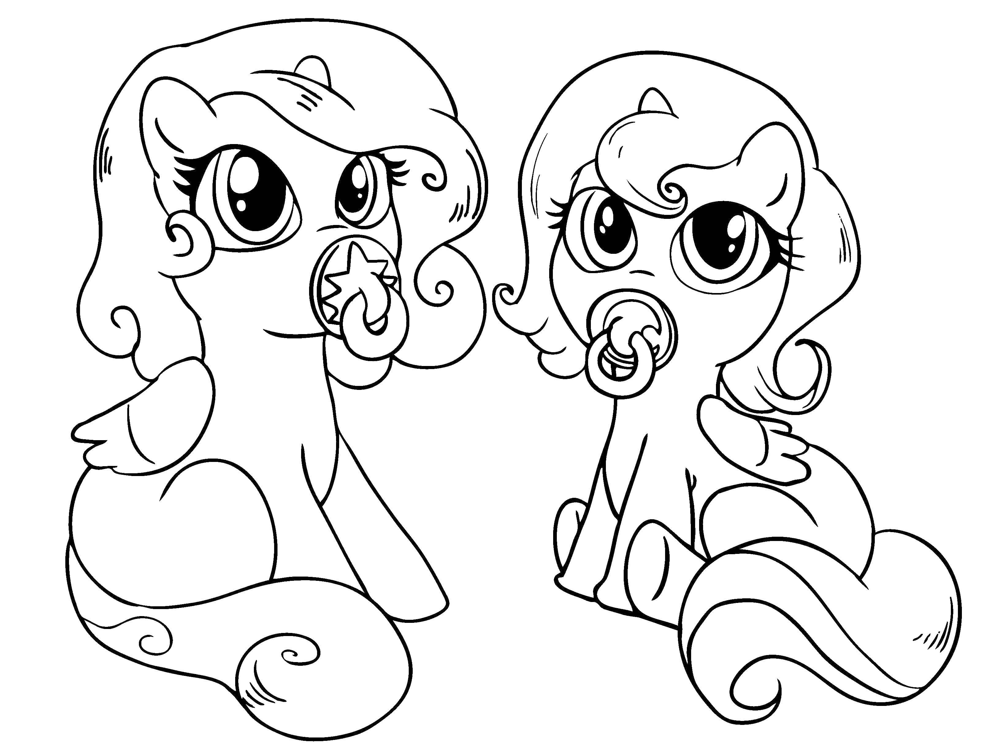 Раскраска Малышки пони Скачать ,Пони, My little pony ,.  Распечатать 