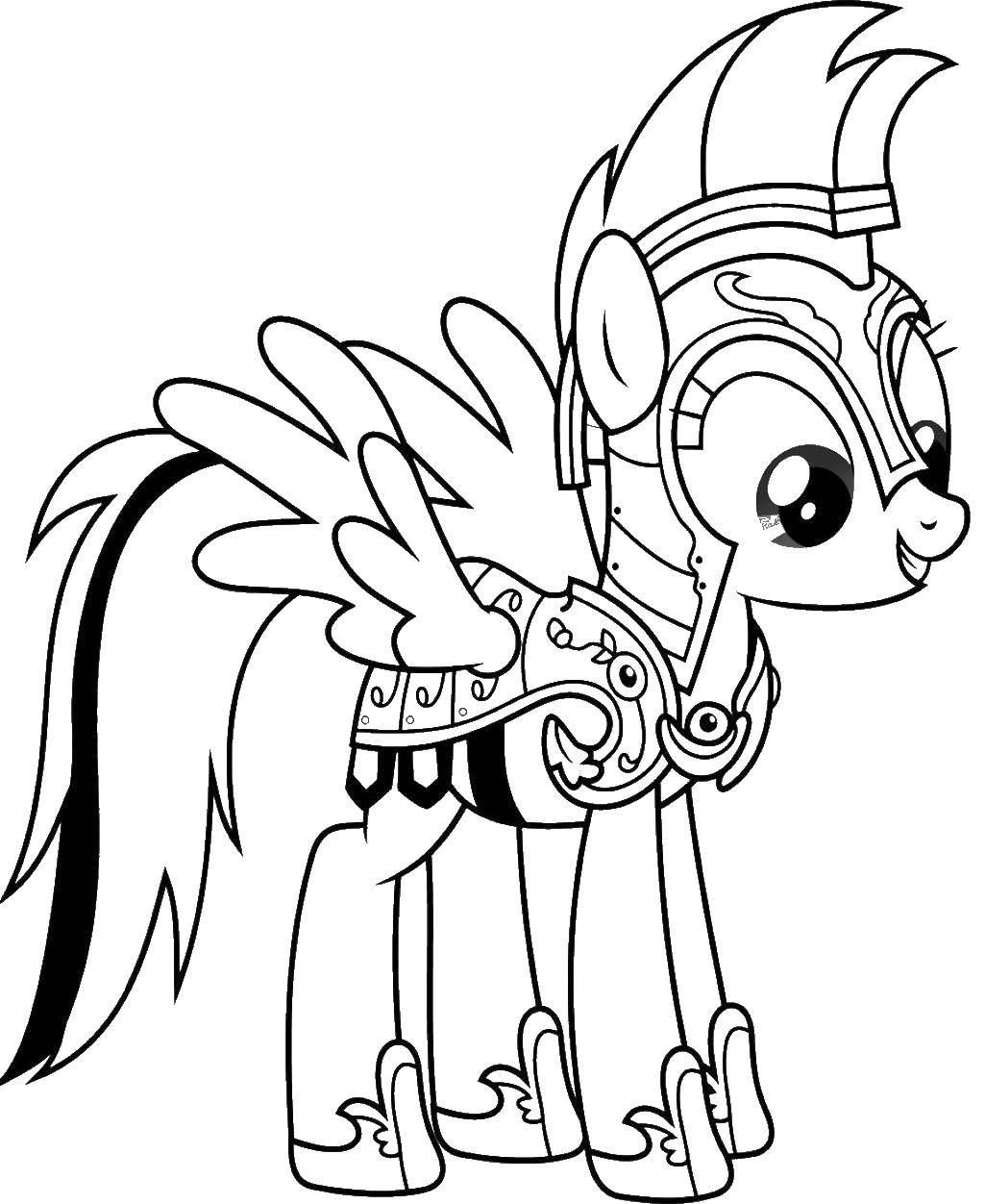 Раскраска Поняшка Скачать ,Пони, My little pony ,.  Распечатать 