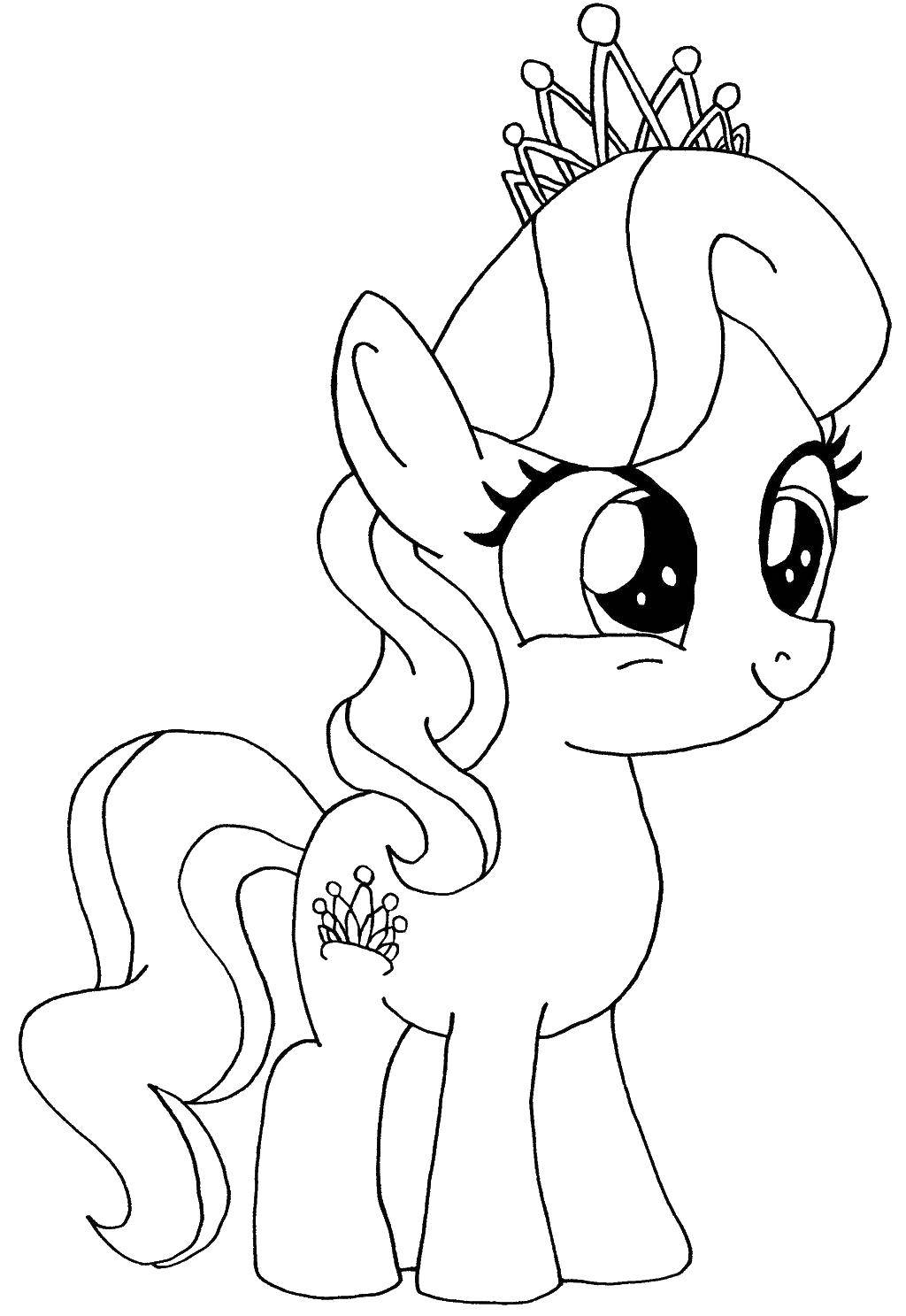 Название: Раскраска Пони из my little pony . Категория: мой маленький пони. Теги: Пони, My little pony .