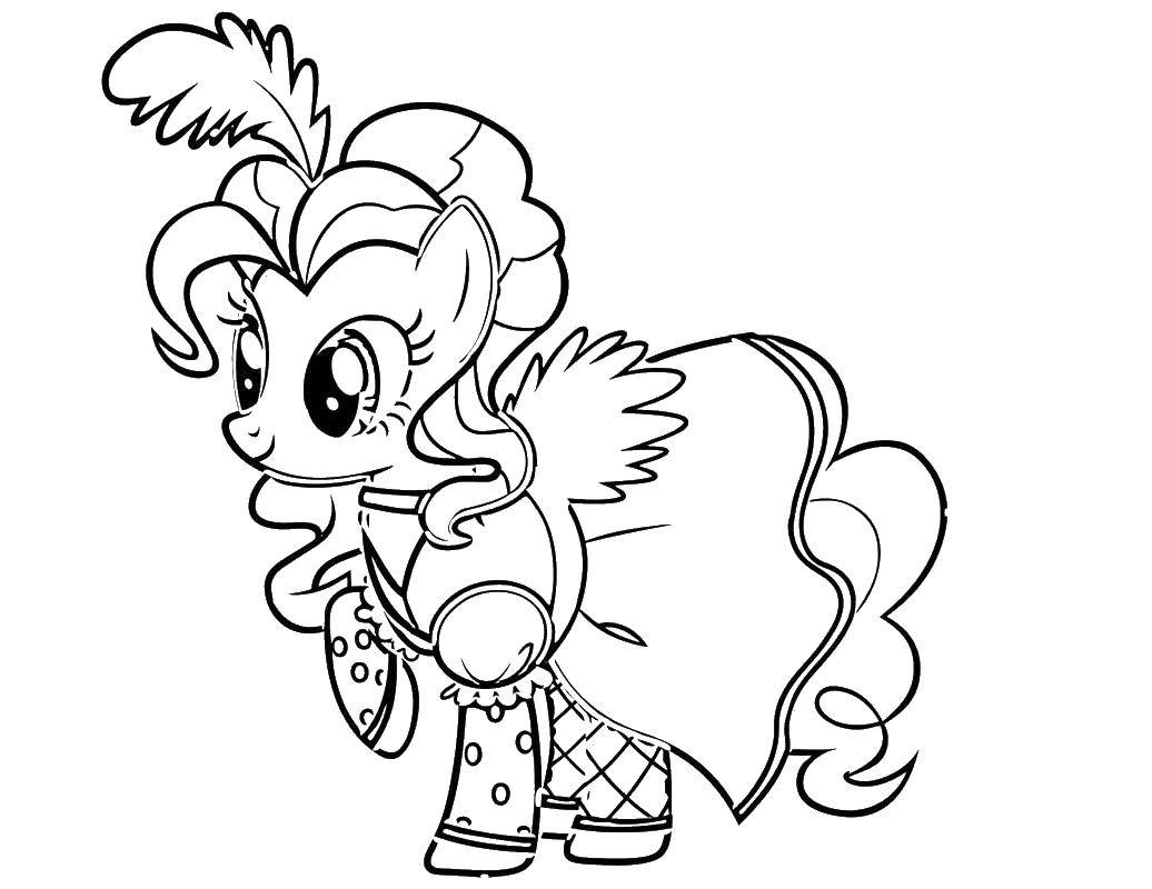 Название: Раскраска Поняшка. Категория: мой маленький пони. Теги: Пони, My little pony .